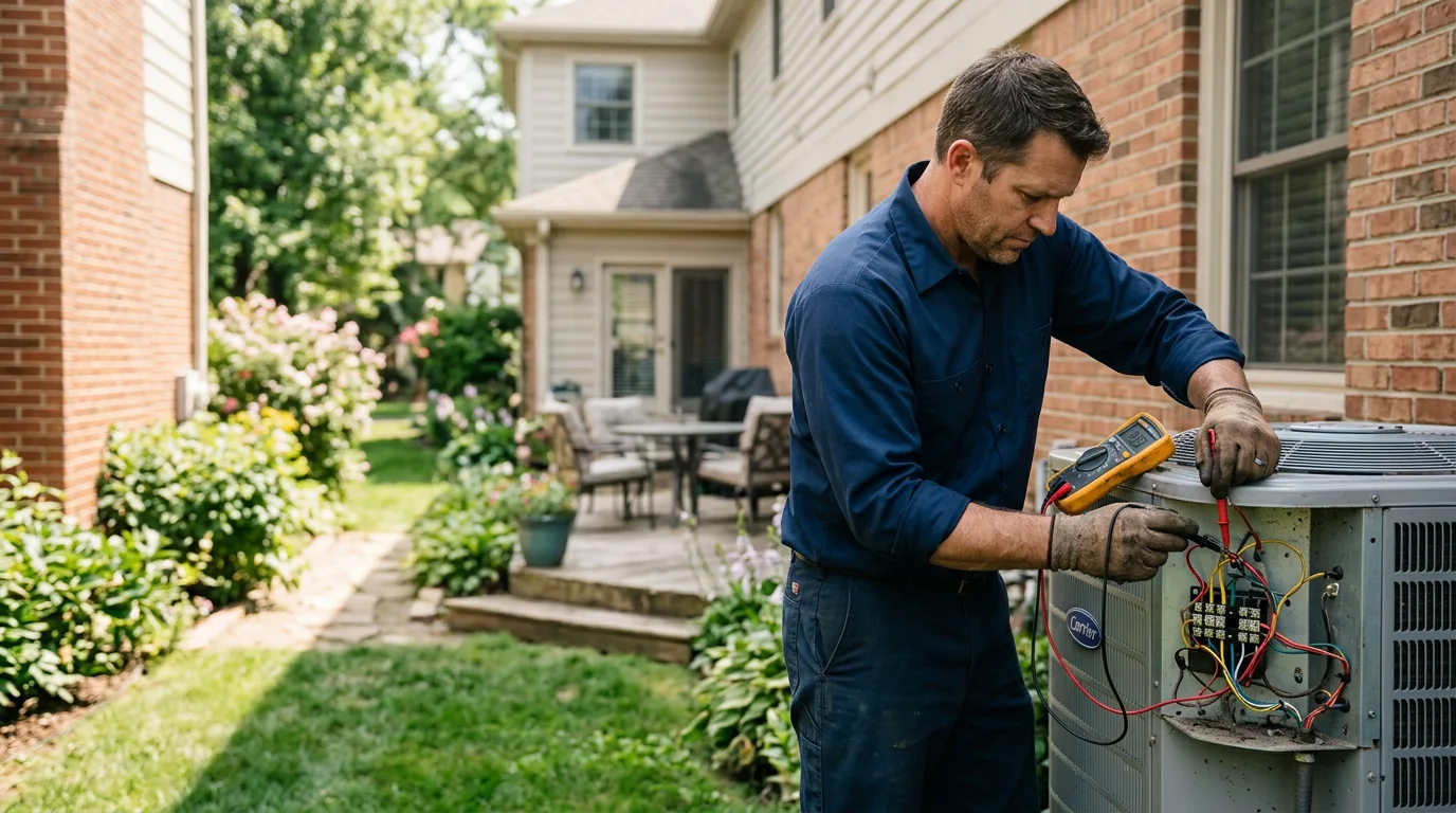 HVAC technician working near Pottsville, PA